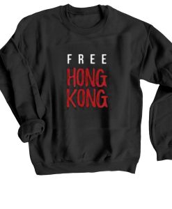 Free Hong Kong Black Sweatshirts