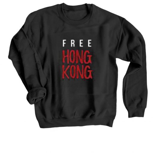 Free Hong Kong Black Sweatshirts