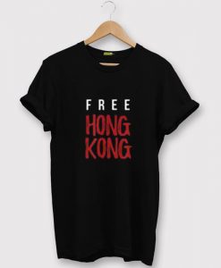 Free Hong Kong Black Tshirts