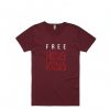 Free Hong Kong Maroon T Shirt