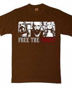 Free the Three Brown Tshirts