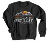 Get Lost Black Sweatshirts