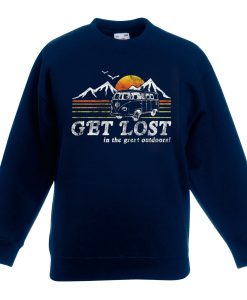 Get Lost Blue Navy Sweatshirts