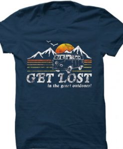 Get Lost Blue Navy Tshirts