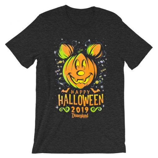 Happy Halloween Disney 2019 Grey Asphalt T shirts