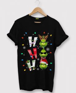 Ho Ho Ho Merry The Grinch Christmast Black Tshirts