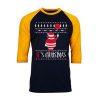 It is Chirtsmas Black Yellow Raglan Tshirts