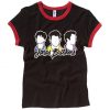 Jonas Brothers Happiness Begins Tour Fans Happiness Gift Black Red Ringer tees