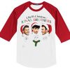 Like It's Christmas Jonas Brothers White Red sleeves raglan Tshirts