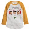 Like It's Christmas Jonas Brothers White Yellow sleeves raglan Tshirts