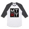 MTRT Black White Sleeves Raglan T shirts
