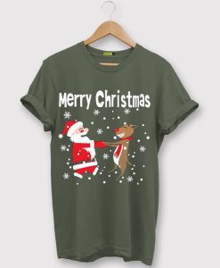 Merry Chirstmas Green Army Tshirts