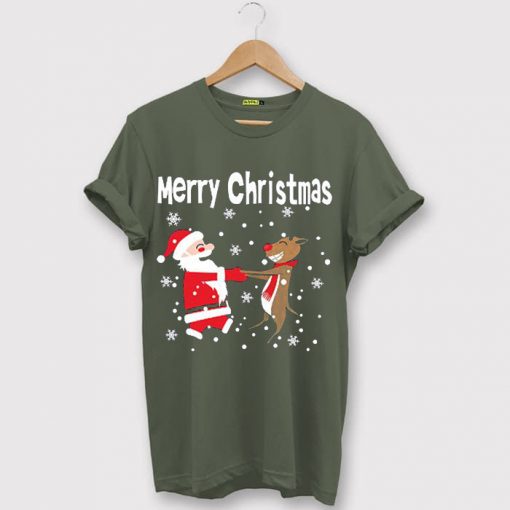 Merry Chirstmas Green Army Tshirts