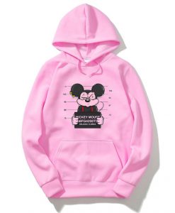 Mickey Mouse Jailed Pink Hoodie