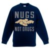 Nugs Not Drugs Blue Navy Sweatshirts