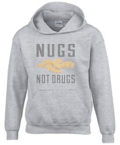 Nugs Not Drugs Grey Hoodie