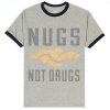 Nugs Not Drugs Grey Ringer Tshirts