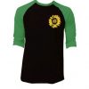 Sunflower Black Green Raglan Tshirts