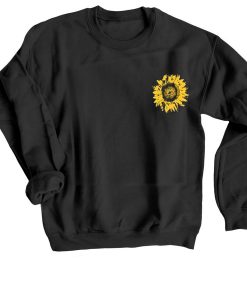 Sunflower Black Sweatshirts