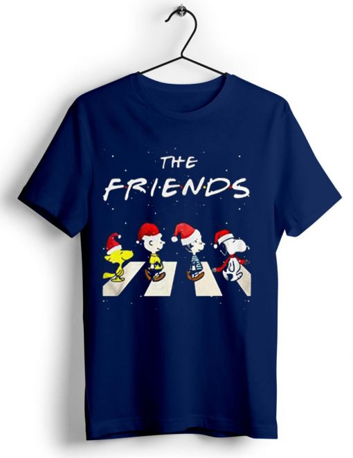 The Christmas Peanuts The Friends Blue Navy Tshirts
