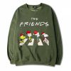 The Christmas Peanuts The Friends Green Army Sweatshirts