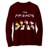 The Christmas Peanuts The Friends Maroon Sweatshirts