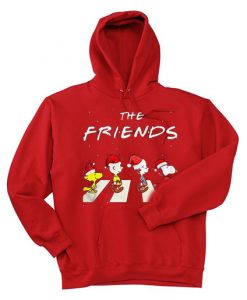 The Christmas Peanuts The Friends Red Hoodie