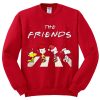 The Christmas Peanuts The Friends Red Sweatshirts