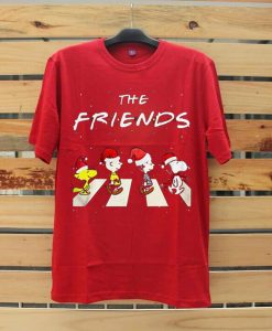 The Christmas Peanuts The Friends Red Tees