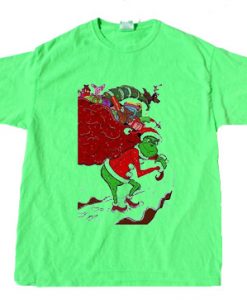 The Grinch Christmast On Snow Green Tees
