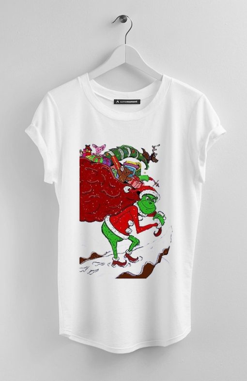 The Grinch Christmast On Snow White Tees
