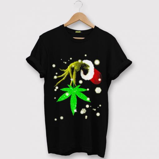 The Grinch Hold Weed Black Tshirts