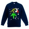 The Grinch Hold Weed Blue Navy Sweatshirts