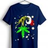 The Grinch Hold Weed Blue Navy Tshirts