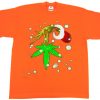 The Grinch Hold Weed Orange Tshirts