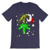 The Grinch Hold Weed Purple Tshirts