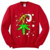 The Grinch Hold Weed Red Sweatshirts