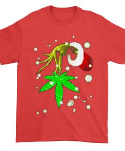 The Grinch Hold Weed Red Tshirts