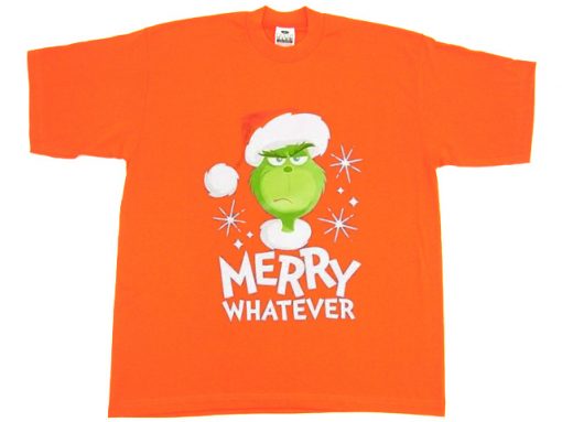 The Grinch Marry Whatever Orange Tshirts