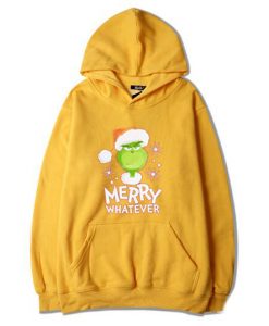 The Grinch Marry Whatever Yellow Hoodie