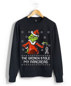 The Grinch Stole My Pancreas Black Sweatshirts