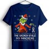 The Grinch Stole My Pancreas Blue Navy Tshirts