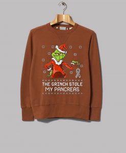 The Grinch Stole My Pancreas Brown Sweatshirts