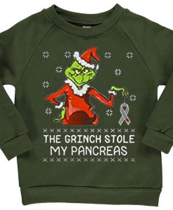 The Grinch Stole My Pancreas Green Army Sweatshirts
