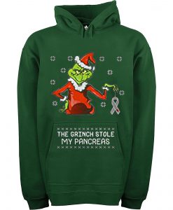 The Grinch Stole My Pancreas Green Hoodie