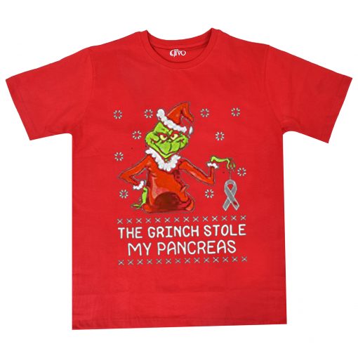 The Grinch Stole My Pancreas Red T shirts