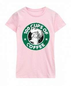 100 CUPS OF COFFEE Pink Woman T shirts