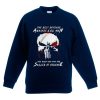 Are Good Men Who Are Skilled At Violence The Punisher Blue Navy Sweatshirts