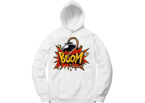 Boom White Hoodie