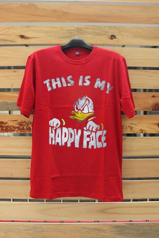 Donald Duck This Is My Happy Face Red Tshirts